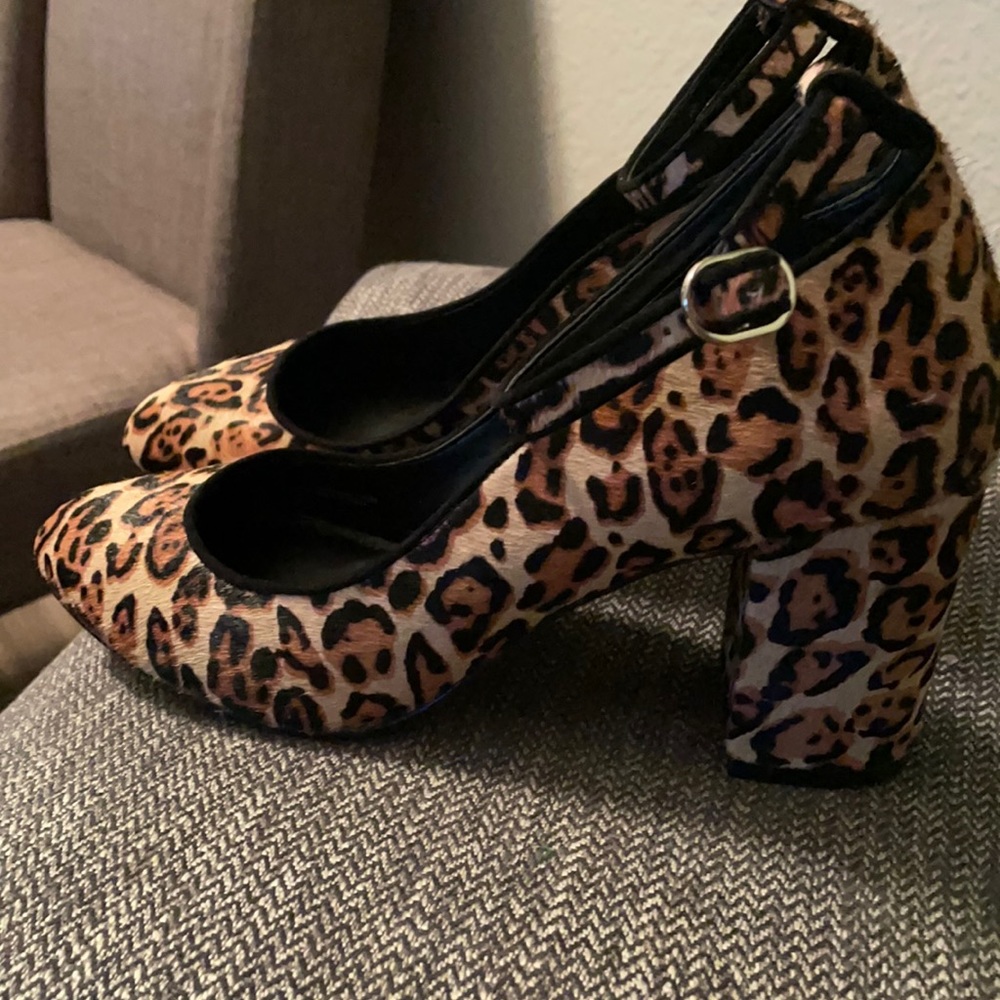 Leopard high heels